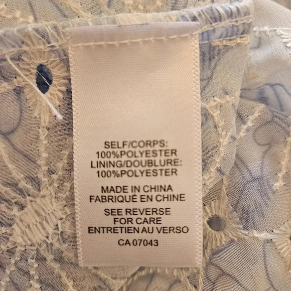 Joie Women's Eyelet Ruffle Floral Print Sundress Feminine Mini Dress Size M. - Picture 12 of 16